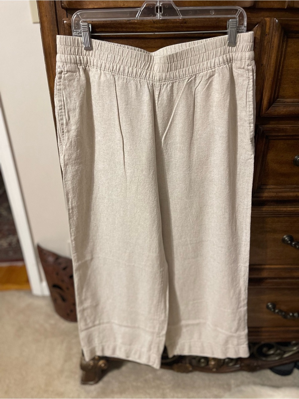Old Navy Cream Wide-Leg Pants